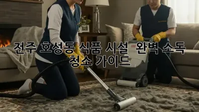전주 호성동 식품 시설 ✨ 완벽 소독 청소 가이드 🧼